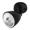 Dome GU10 Surface Mounted Spotlight Black 75W