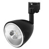 Dome GU10 Single Circuit Track Spotlight Black 75W