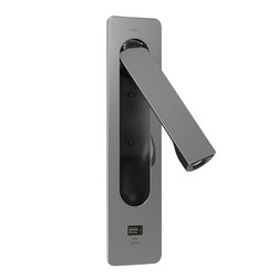 Keta LED USB-A Wall Bedside Wall Light 240V 3.2W Chrome