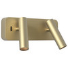 Enna Twin Surface LED Switched Wall Light Matt Gold 6.6W