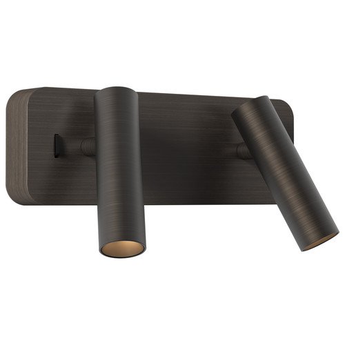 Enna Twin Surface LED Switched Wall Light Bronze 6.6W