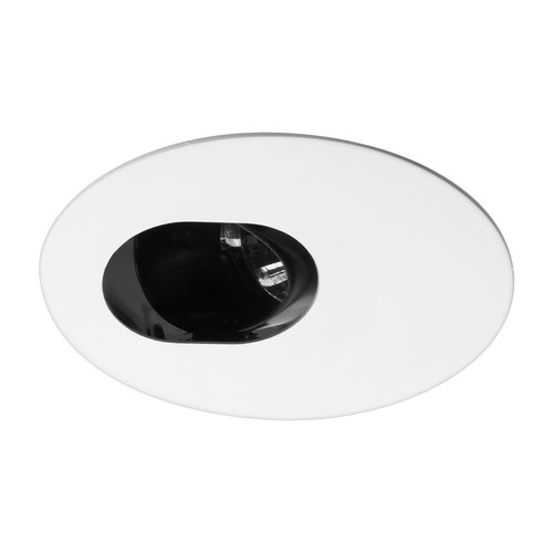 Invisible Adjustable Fire-Rated Camera Round GU11 Downlight 240V 35W RAL 9010 Pure White