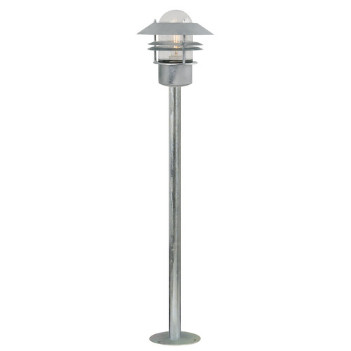Blokhus Outdoor Garden Bollard Light 240V 60W Galvanized Steel