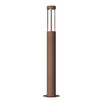 Helix Outdoor Garden Bollard Post Light 8W Corten