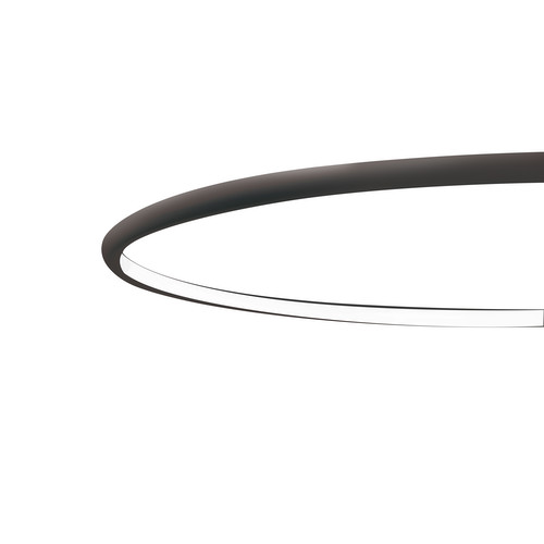 Lancia Tonda Circle Pendant Light (500mm) 27W Black