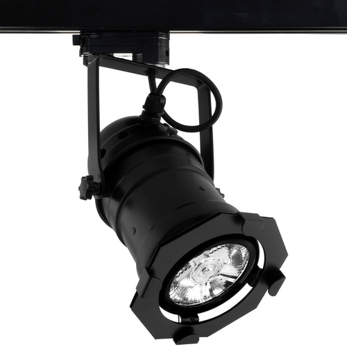 Integrated LED PAR30 Theatre Three Circuit Track 240V 8° beam angle 25W 2700K Warm White Black