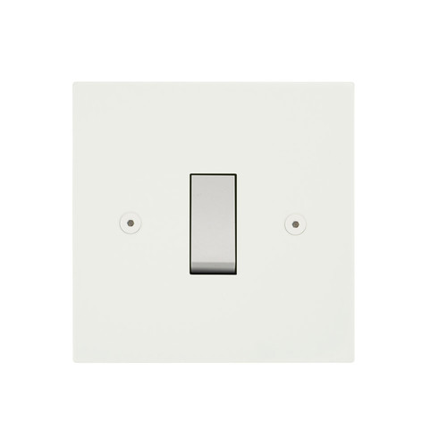 Horizon Square Rocker Switch 1 gang 20 amp retractive Primed White
