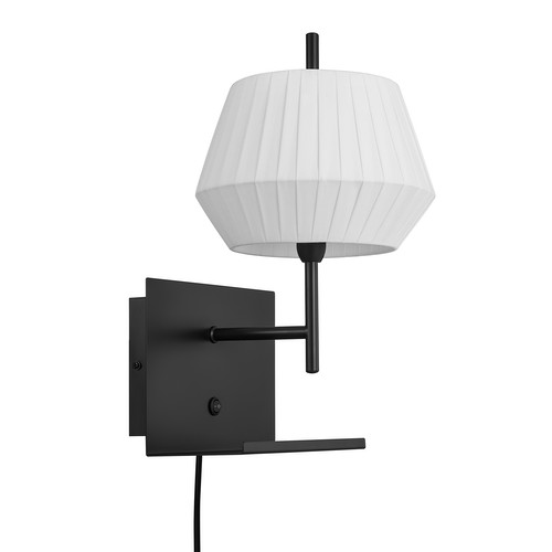 Dicte Bedside USB-A Wall Light White 40W