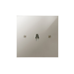Horizon Square Contemporary Toggle Switch 1 gang 20 amp intermediate Polished Nickel