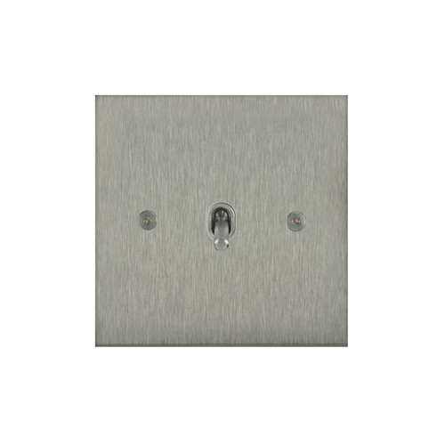 Horizon Square Contemporary Toggle Switch 1 gang 20 amp 2 way Satin Stainless Steel