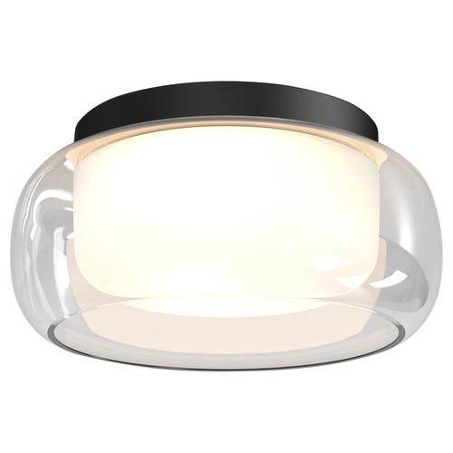 Aquina 360 Flush Ceiling Light 2 x 12W Matt Black