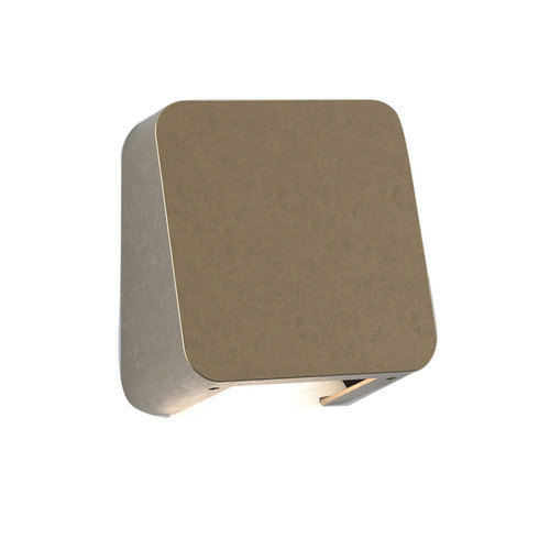 Incline Single LED Outdoor Low Level Wall Light 8.2W 3000K Warm White Solid Brass