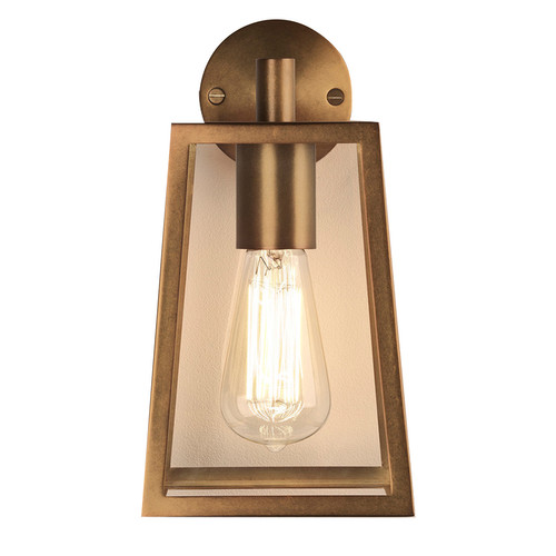 Calvi 215 Outdoor Garden Wall Light 240V 60W Antique Brass
