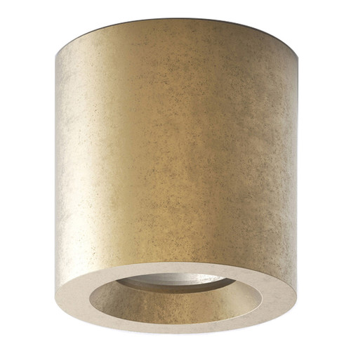 Kos Round Surface Mounted Downlight GU10 240V 6W Solid Brass
