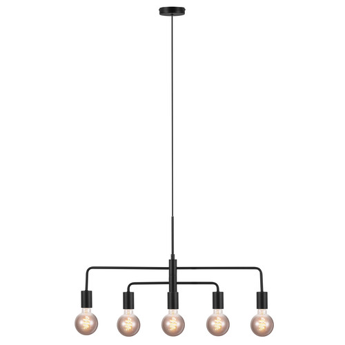 Gloom 5 Pendant Light 5x40W Black