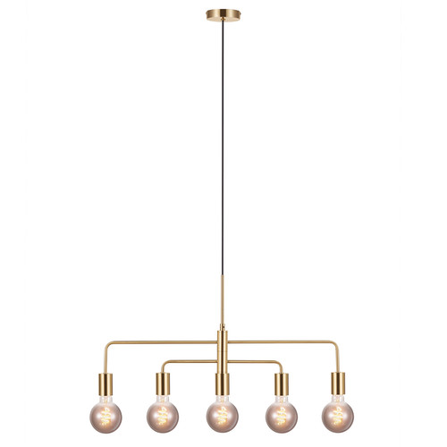 Gloom 5 Pendant Light 5x40W Brass