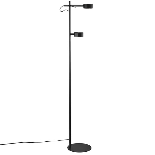 Clyde LED Floor Lamp Black 2x5W