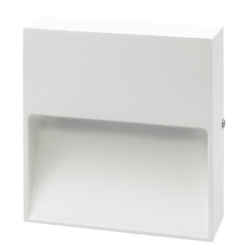 Slight Surface Square Outdoor Low Level Wall Light 240V White 3000K Warm White