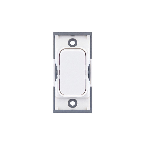 Screwless Switch Module 20A DP Switch Matt White