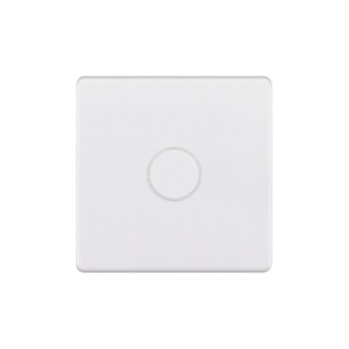 LED Dimmer LED Trailing Edge Switch Screwless 100W 1 gang  2 way Matt White