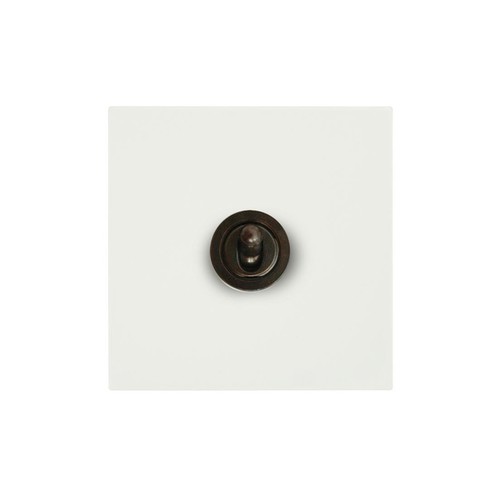 Horizon Square Dolly Switch 1 gang 20 amp intermediate Primed White