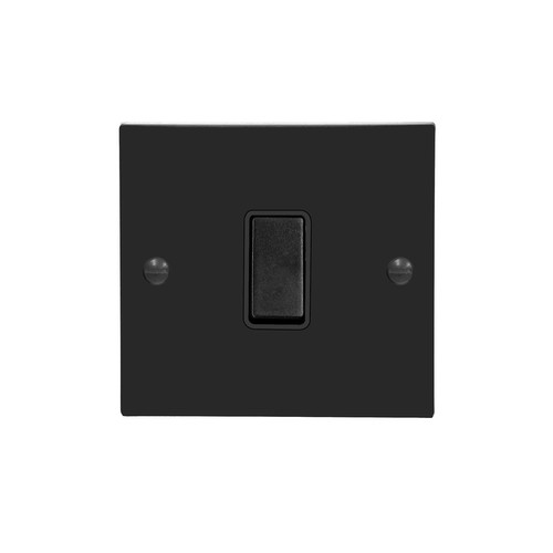 Rocker Switch 1 gang 20 amp Intermediate Mat Black