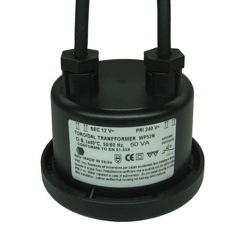 Waterproof Toroidal 12V Black 50W