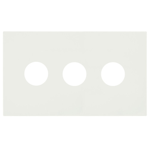 Horizon Square Blank Plate 3 gang Dolly Switch Plate Only Primed White