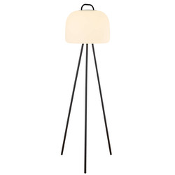 Kettle 36 Black Tripod 110 Portable Outdoor Garden LED Battery Light White 6.8W LED