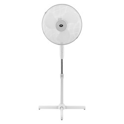 Oscillating Pedestal Stand Fan with 3 Speeds White 16'' (40 cm) Head