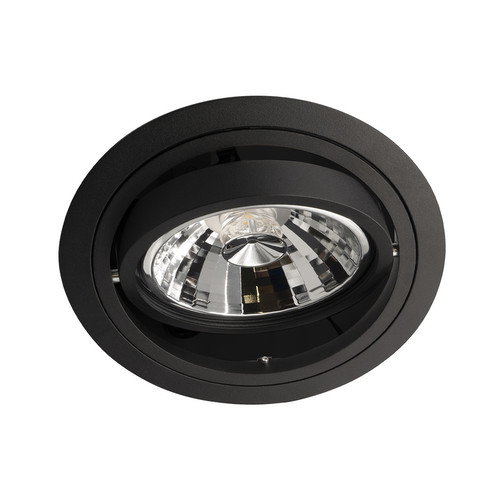 New Tria 1 Adjustable Recessed Downlight QPAR111 GU10 240V 75W Black