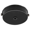 Dome Ceiling Rose Black 85mm