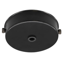 Dome Ceiling Rose Black 85mm