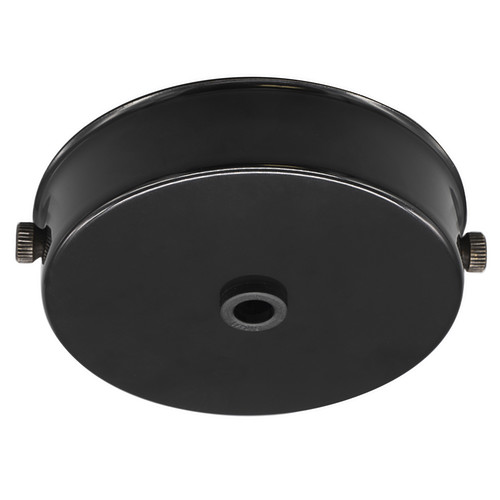 Dome Ceiling Rose Black 85mm