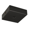 Square Ceiling Base Black 100mm