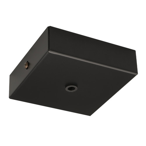 Square Ceiling Base Black 100mm