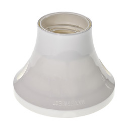 E27 Straight Batten Lampholder White E27