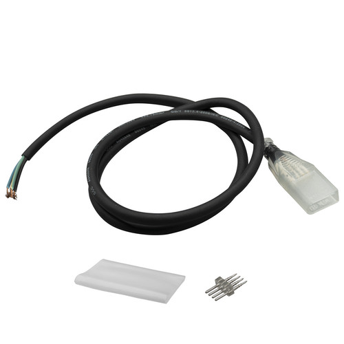 LED Neon Flex Ultra Slim RGB Power Cord 24V Black
