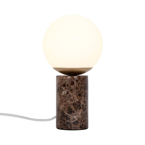 Lilly Marble Table Lamp 40W Brown