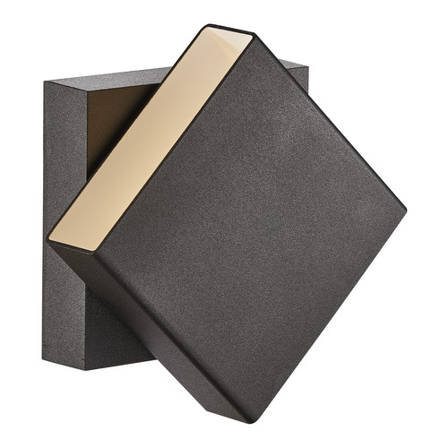 Turn LED Outdoor Garden Wall Light Black 13.8W
