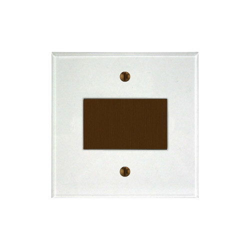 Prism Fan Isolator Switch 1 gang Clear Perspex / Antique Bronze