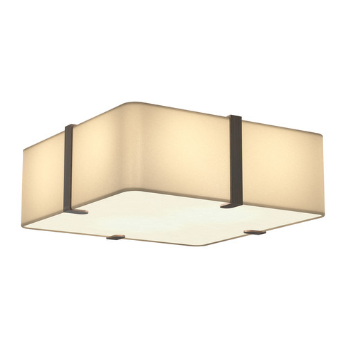 Elba 350 Square Flush Ceiling Light Kit 2x12W Putty