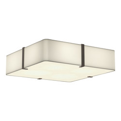 Elba 500 Square Flush Ceiling Light Kit 4x12W White