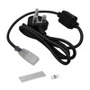 LED Slim Neon Flex Power Cord Kit 240V Black