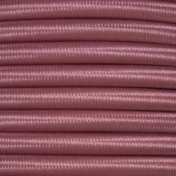 Braided Cloth Round Flex 3 Core Cable 0.75mm² Rose Pink