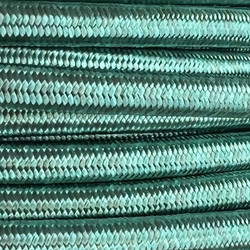 Braided Cloth Round Flex 3 Core Cable 0.75mm² Teal
