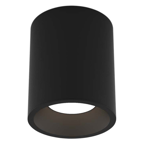 Kos Round 140 Surface Mounted LED Downlight 240V 12.8W 3000K Warm White Textured Black