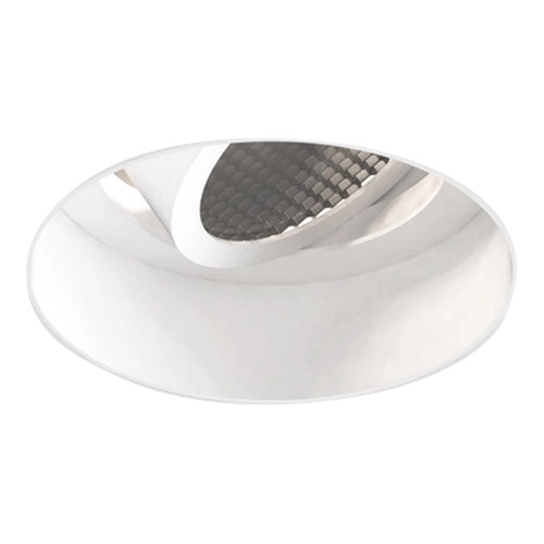 Trimless Round Adjustable Downlight Matt White 6W