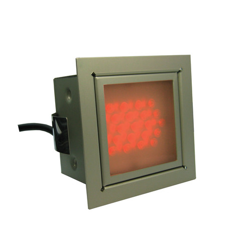 LED Stair (Moving) 240V Silver / Semi-Frosted Glass Red