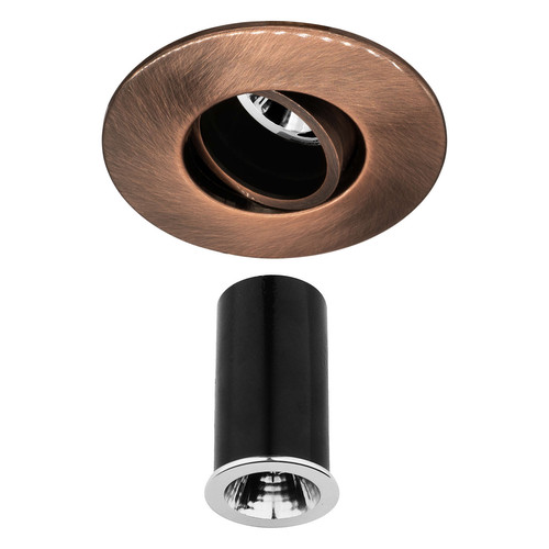 Elegant Fire-Rated Adjustable Downlighter Pro Reality LED GU11 Warm White (3000K) 35° Bronze